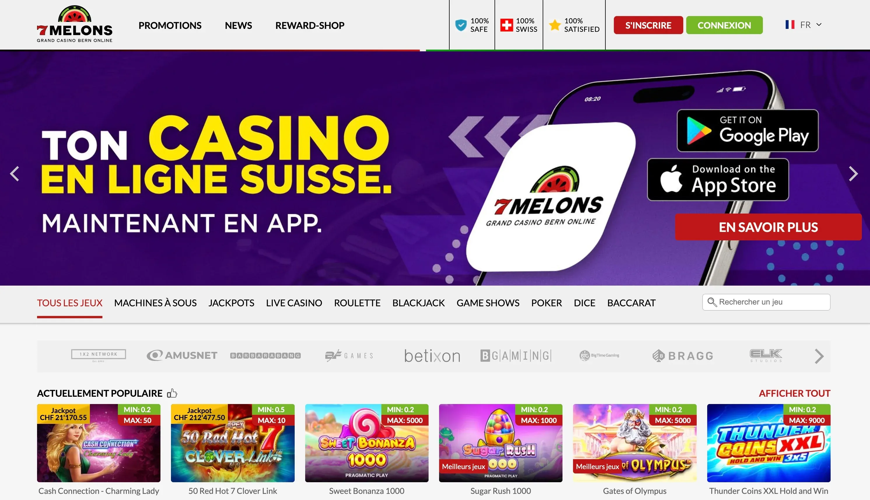 7melons Casino en ligne Suisse