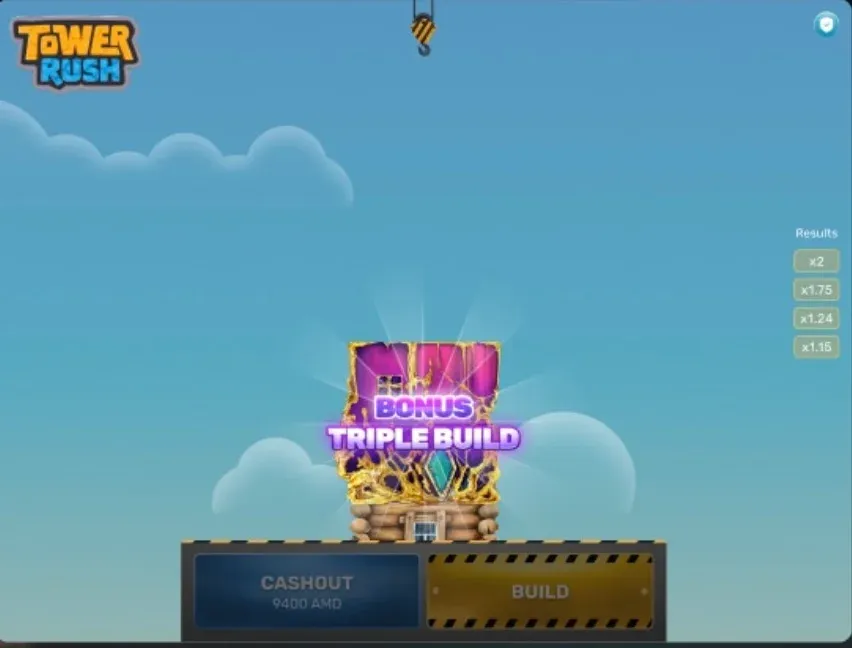 Bonus Triple Build dans Tower Rush avec coffre