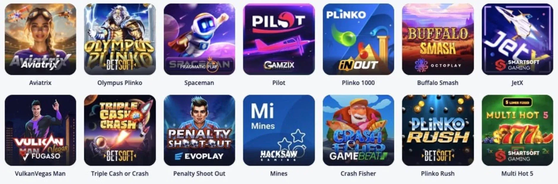 Vulkan Vegas Mini-jeux