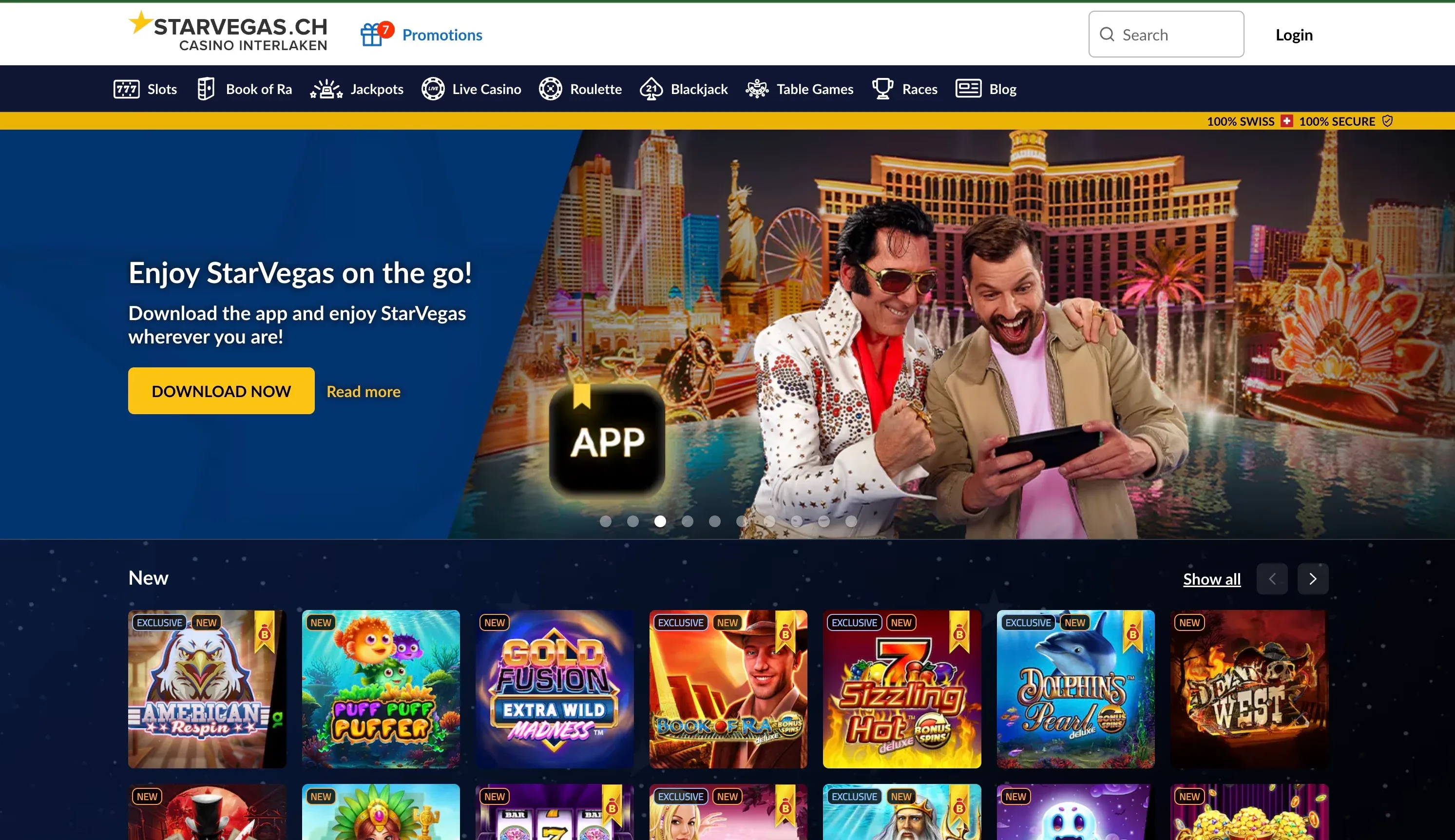 Starvegas Casino en ligne Suisse