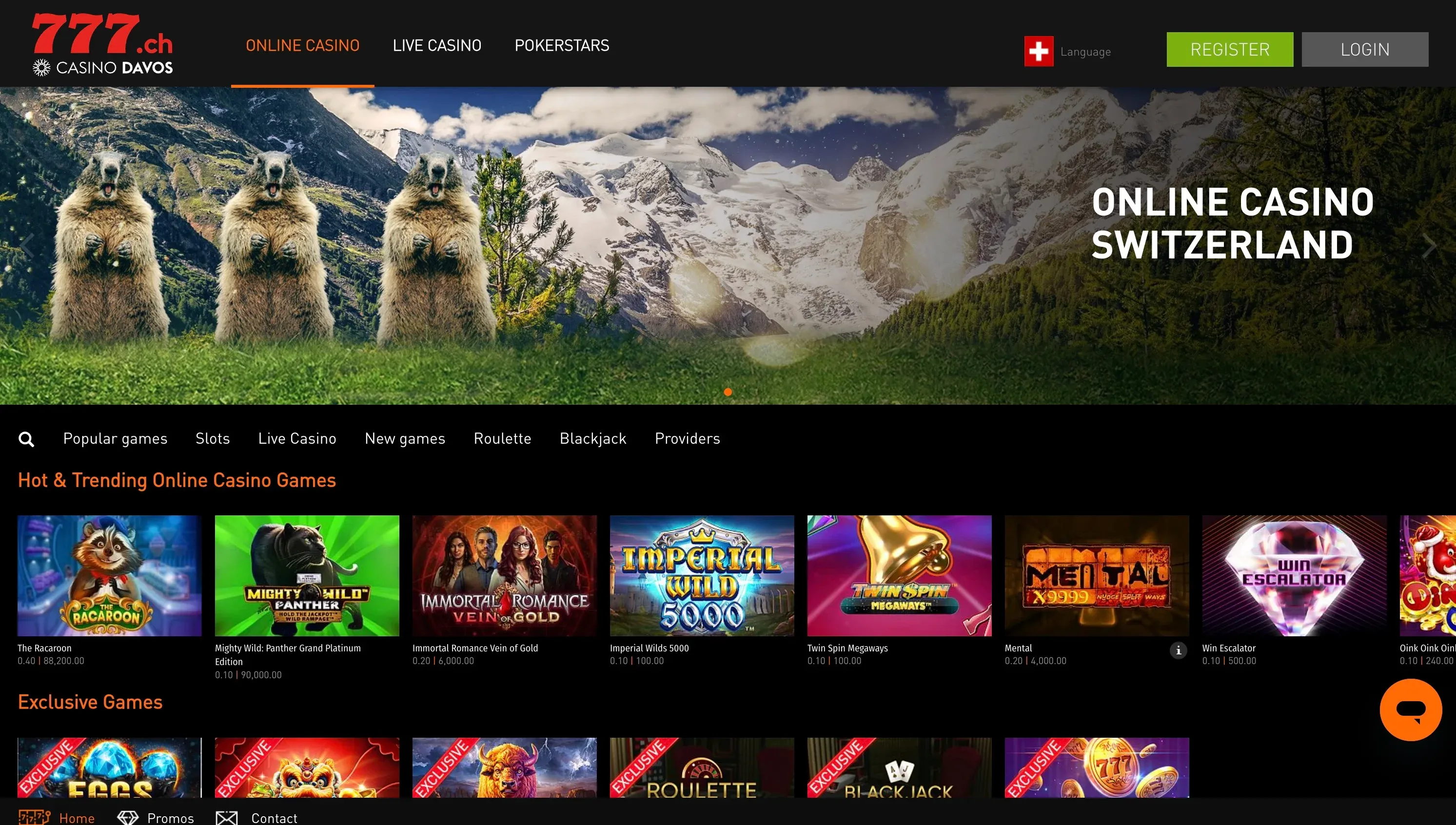 Casino777 Casino en ligne Suisse