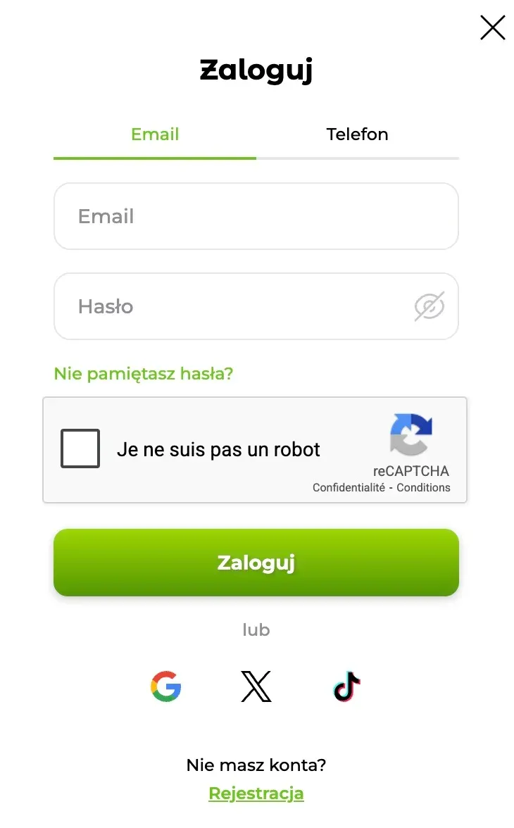 Rejestracji w Verde Casino