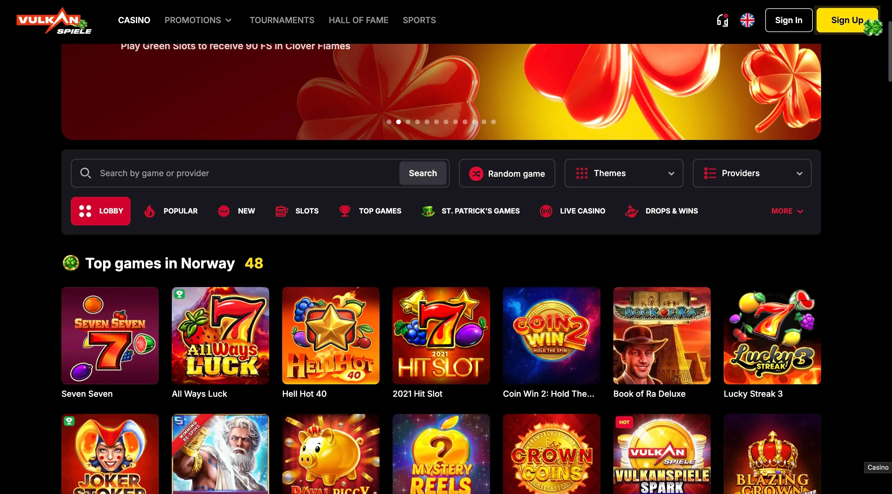 Casino Vulkan Spiele Page d'accueil